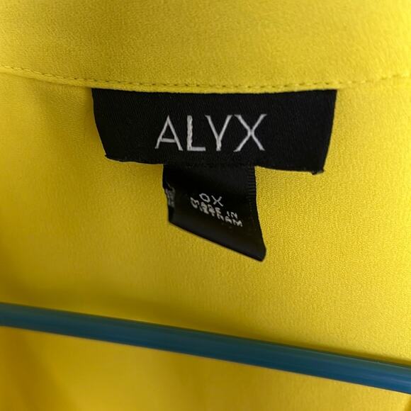 Alyx button down blouse yellow 0X - Picture 2 of 7